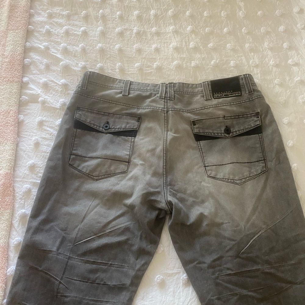 Sean John men’s big and tall relaxed fit gray jeans